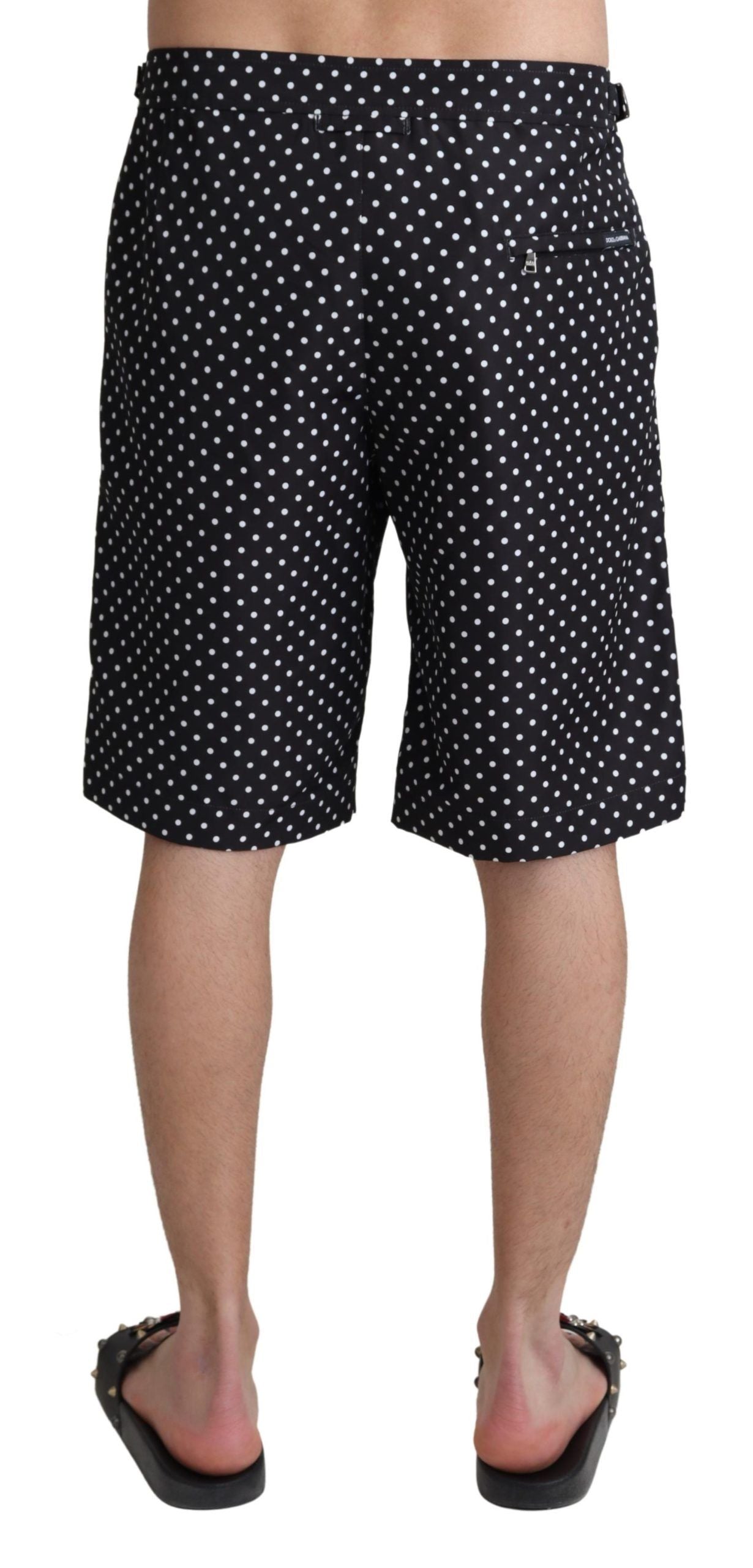 Dolce & Gabbana Polka Dot Elegance Badehose Boxer