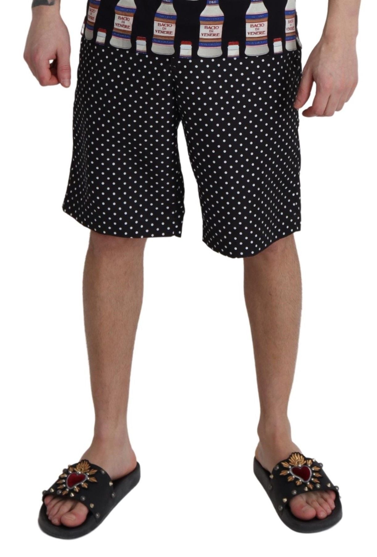 Dolce & Gabbana Polka Dot Elegance Badehose Boxer