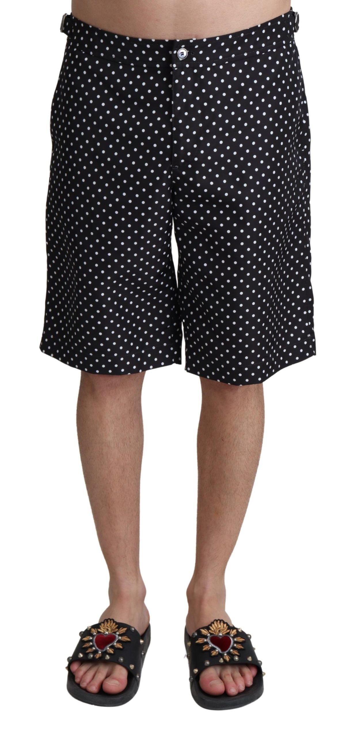 Dolce & Gabbana Polka Dot Elegance Badehose Boxer