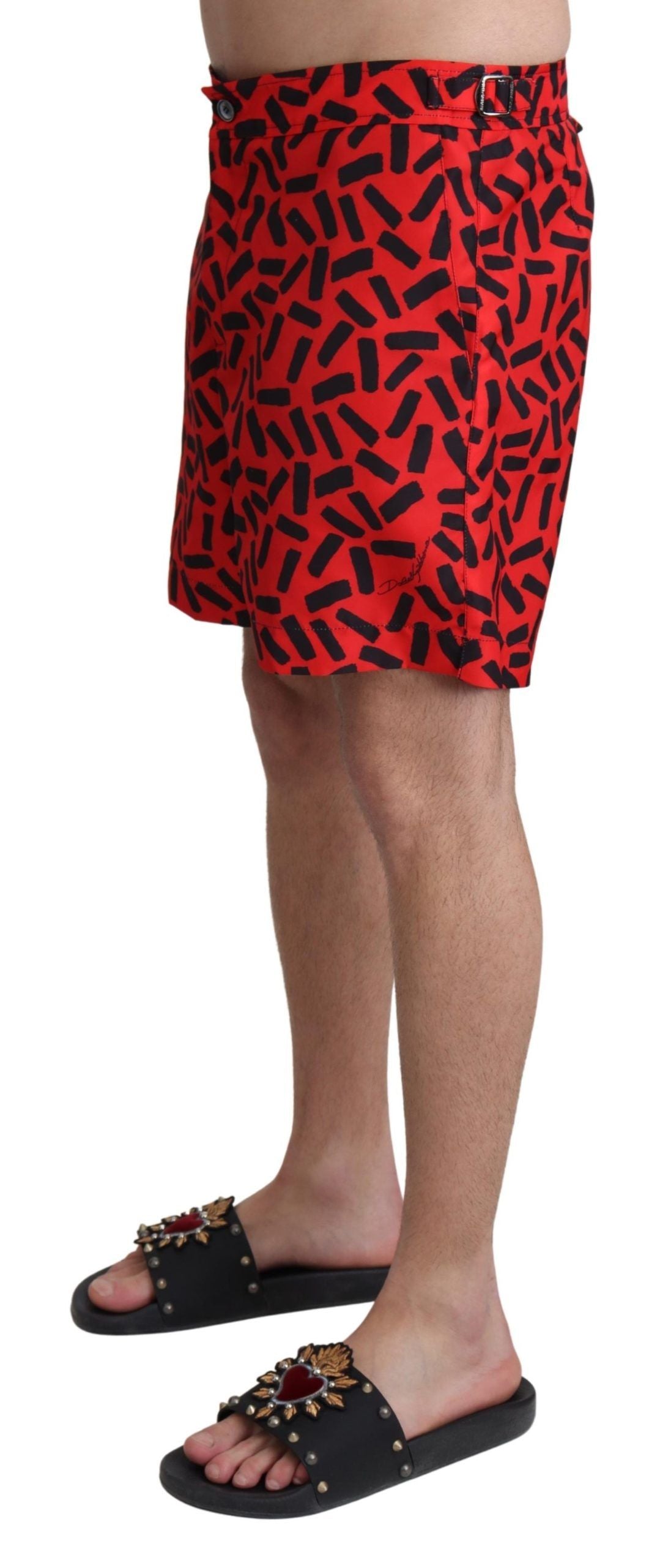 Dolce &amp; Gabbana Chic red swimming trunks boxer shorts