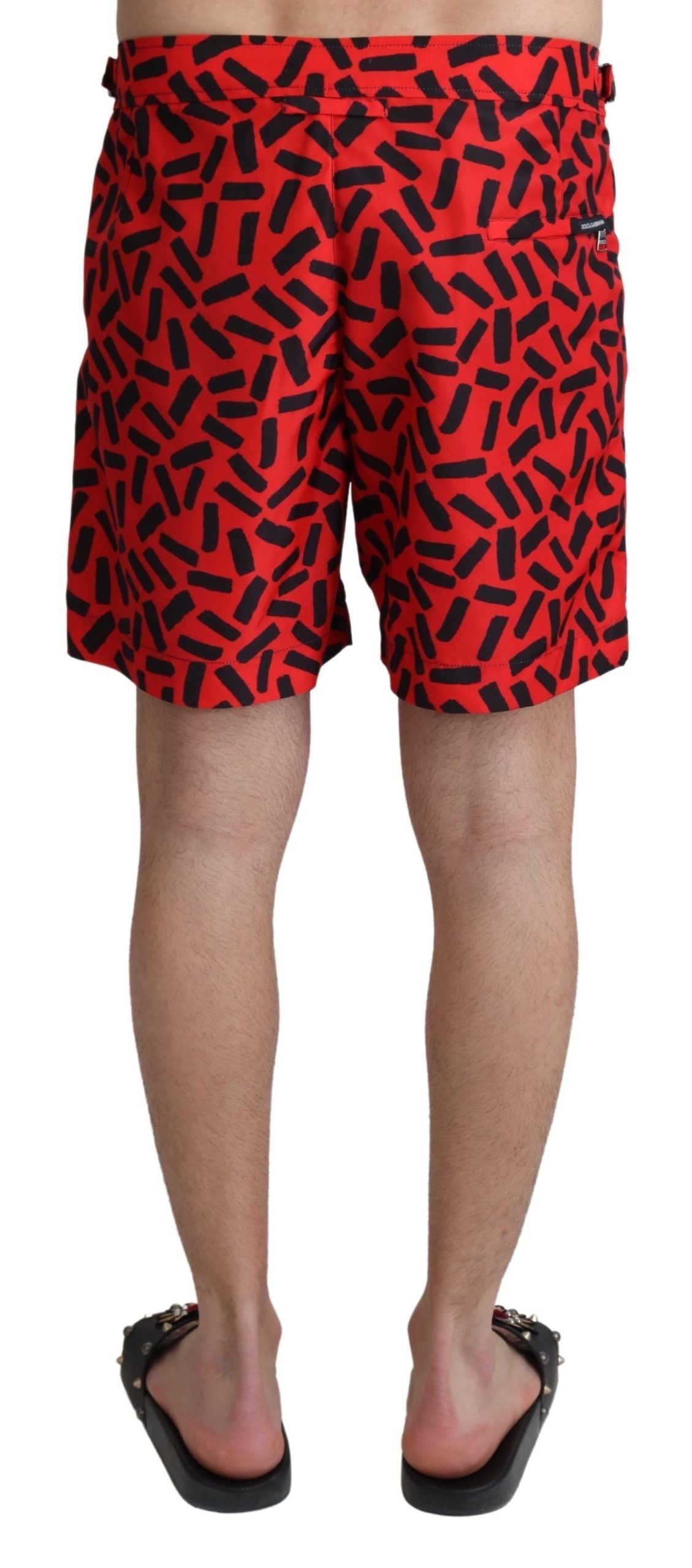 Dolce &amp; Gabbana Chic red swimming trunks boxer shorts