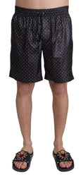 Load image into Gallery viewer, Dolce & Gabbana Chic Black Polka Dot Men's Swimming Trunks
