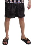 Load image into Gallery viewer, Dolce & Gabbana Chic Black Polka Dot Men's Swimming Trunks
