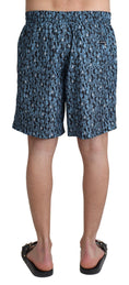 Load image into Gallery viewer, Dolce & Gabbana Chic blue swim trunks with drawstring
