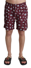 Load image into Gallery viewer, Dolce & Gabbana Elegant maroon swimming trunks
