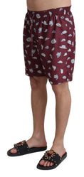 Load image into Gallery viewer, Dolce & Gabbana Elegant maroon swimming trunks
