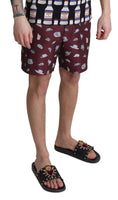 Load image into Gallery viewer, Dolce & Gabbana Elegant maroon swimming trunks
