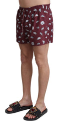 Load image into Gallery viewer, Dolce & Gabbana Maroon Elegance swimming trunks for men
