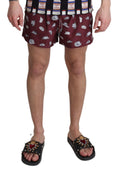 Load image into Gallery viewer, Dolce & Gabbana Maroon Elegance swimming trunks for men
