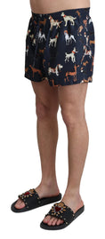 Load image into Gallery viewer, Dolce & Gabbana Elegant navy blue swimming trunks
