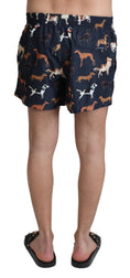 Load image into Gallery viewer, Dolce & Gabbana Elegant navy blue swimming trunks
