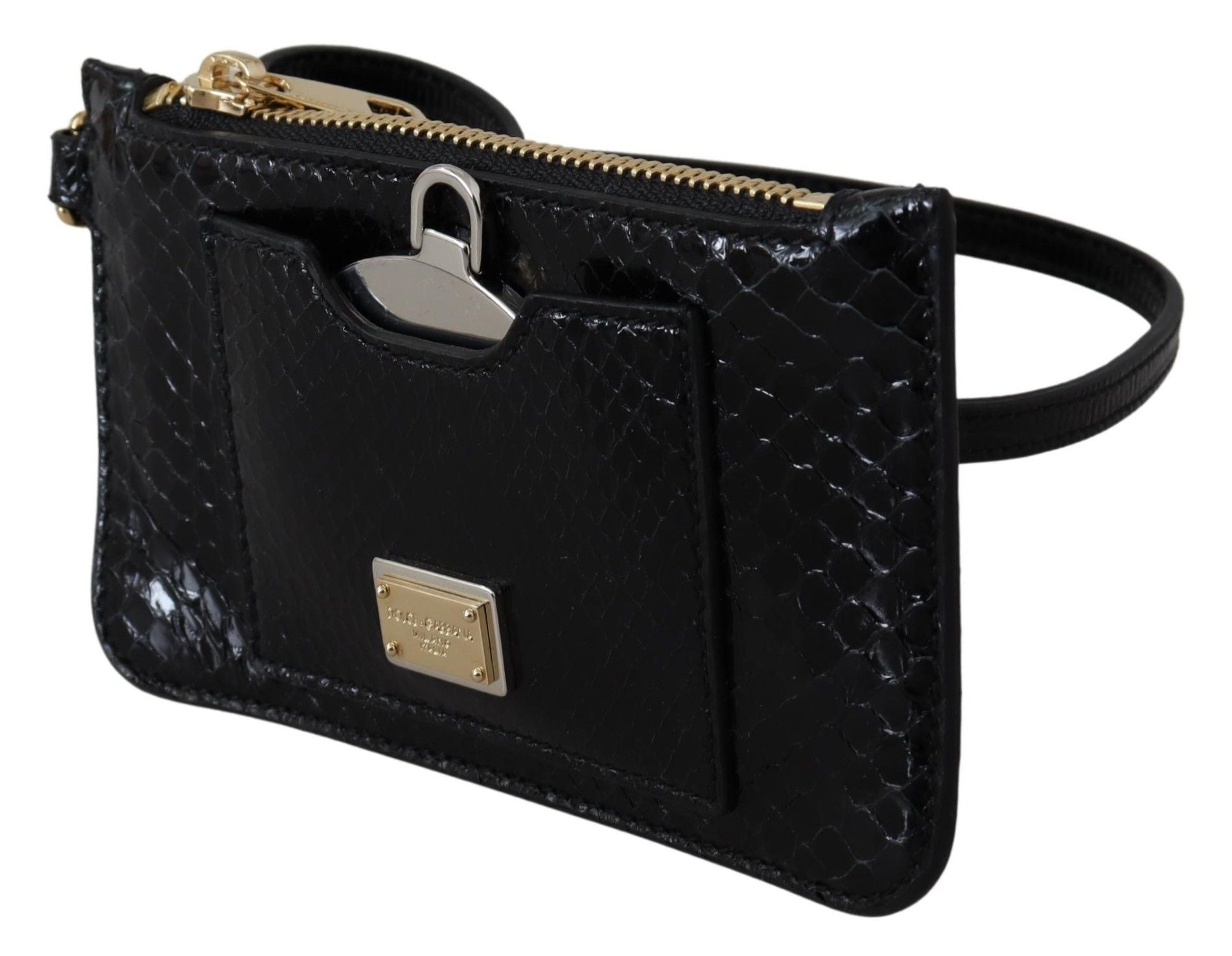 Dolce &amp; Gabbana Elegant wallet in python pattern leather