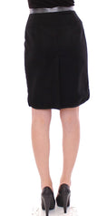 Load image into Gallery viewer, Corrado De Biase Elegant black skirt made from a wool and cotton blend
