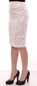 Load image into Gallery viewer, Koonhor Elegant Sequin Pencil Skirt - Pure White
