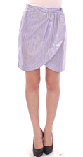 Load image into Gallery viewer, Licia Florio Elegant purple viscose skirt - wrap closure
