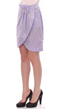 Load image into Gallery viewer, Licia Florio Elegant purple viscose skirt - wrap closure
