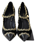 Load image into Gallery viewer, Dolce & Gabbana Elegante Pumps aus besticktem Samtlack
