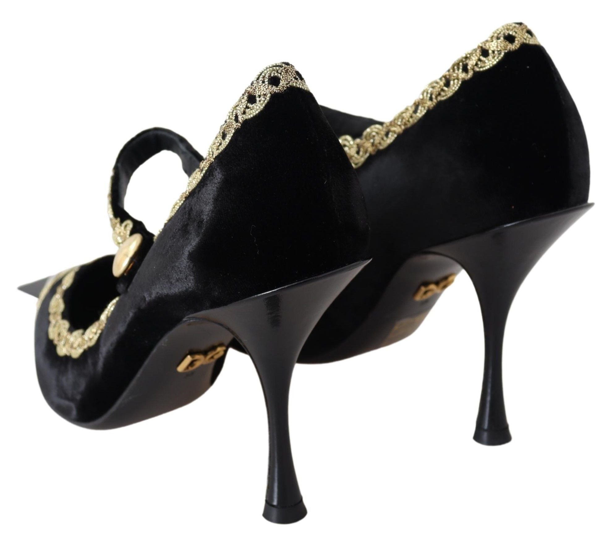 Dolce & Gabbana Elegante Pumps aus besticktem Samtlack