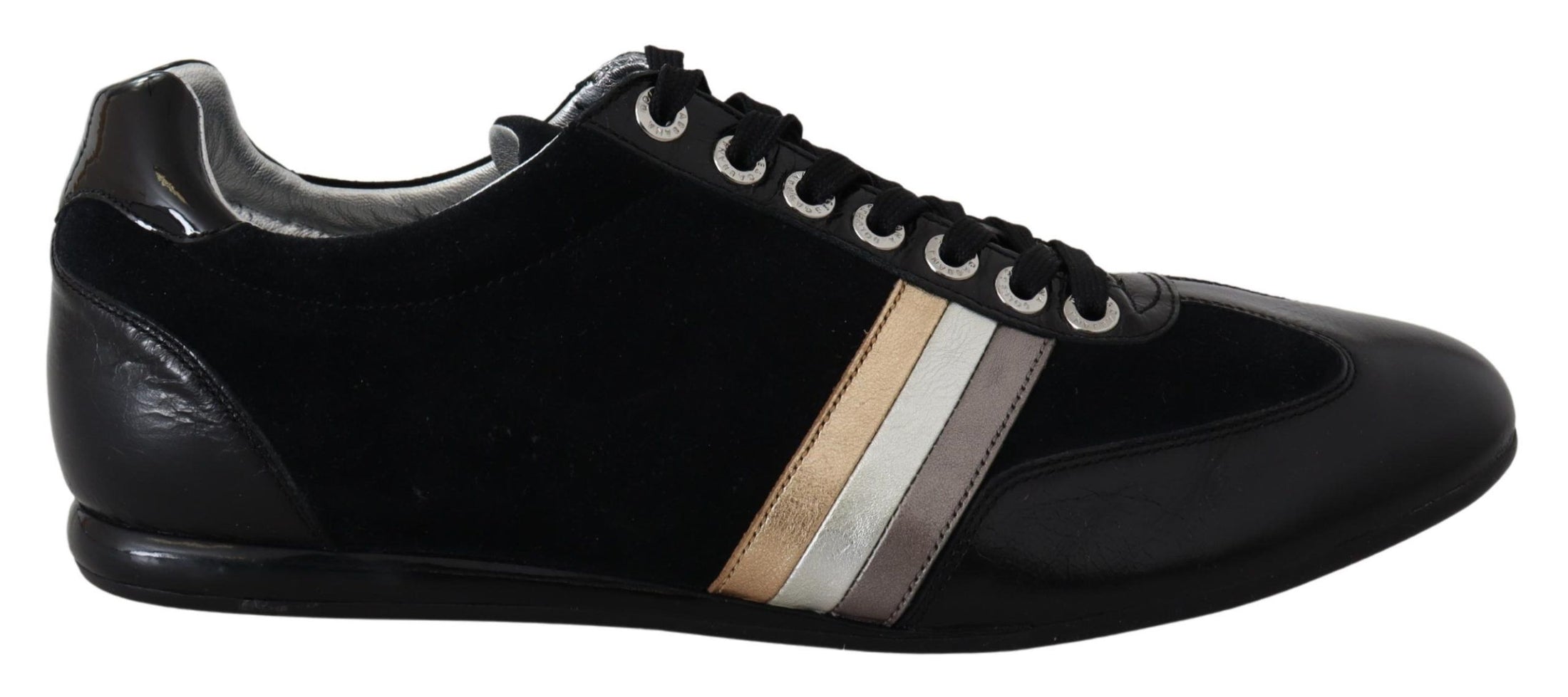 Dolce &amp; Gabbana Elegant black leather sports shoes