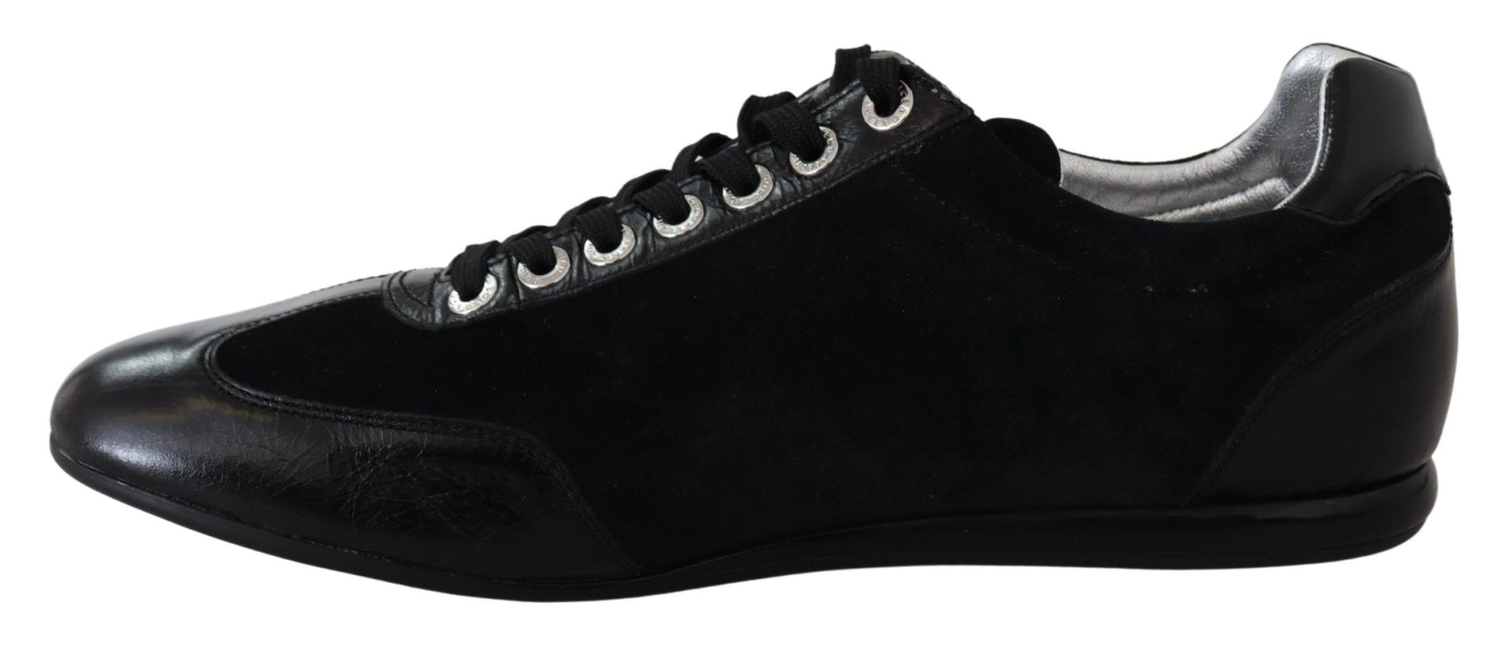 Dolce &amp; Gabbana Elegant black leather sports shoes