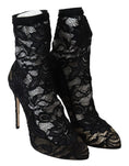 Load image into Gallery viewer, Dolce & Gabbana Black Lace Taormina Pumps Elegance Unleashed
