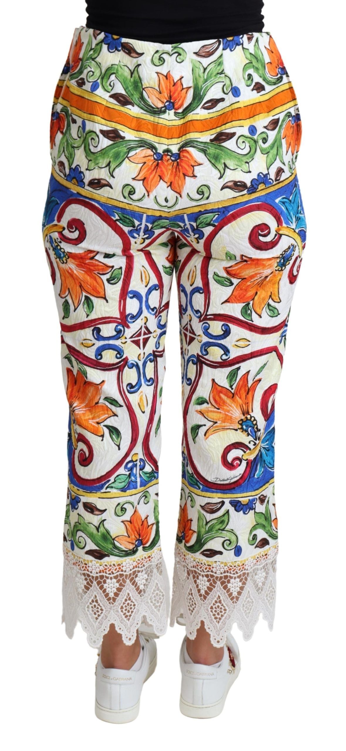 Dolce &amp; Gabbana Majolica yüksek belli pantolon