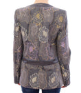 Load image into Gallery viewer, Roberto Fragata Chic floral silk one-button blazer
