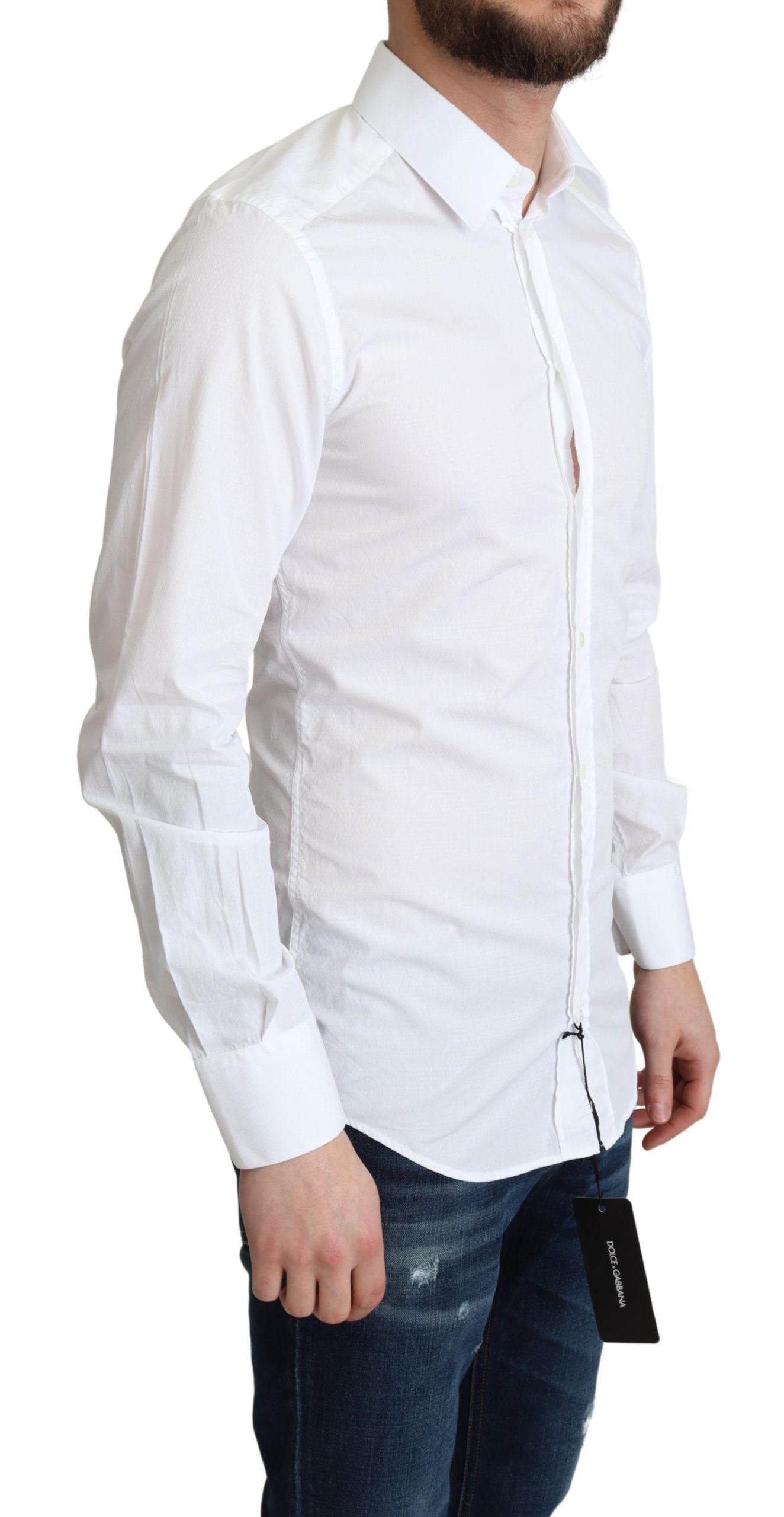 Dolce &amp; Gabbana Elegant white cotton shirt