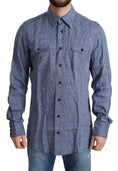 Load image into Gallery viewer, Dolce & Gabbana Elegant striped linen button-down shirt
