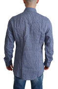 Load image into Gallery viewer, Dolce & Gabbana Elegant striped linen button-down shirt
