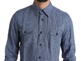 Load image into Gallery viewer, Dolce & Gabbana Elegant striped linen button-down shirt
