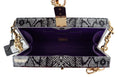 Load image into Gallery viewer, Dolce & Gabbana Gray resin Dolce box clutch with gold details
