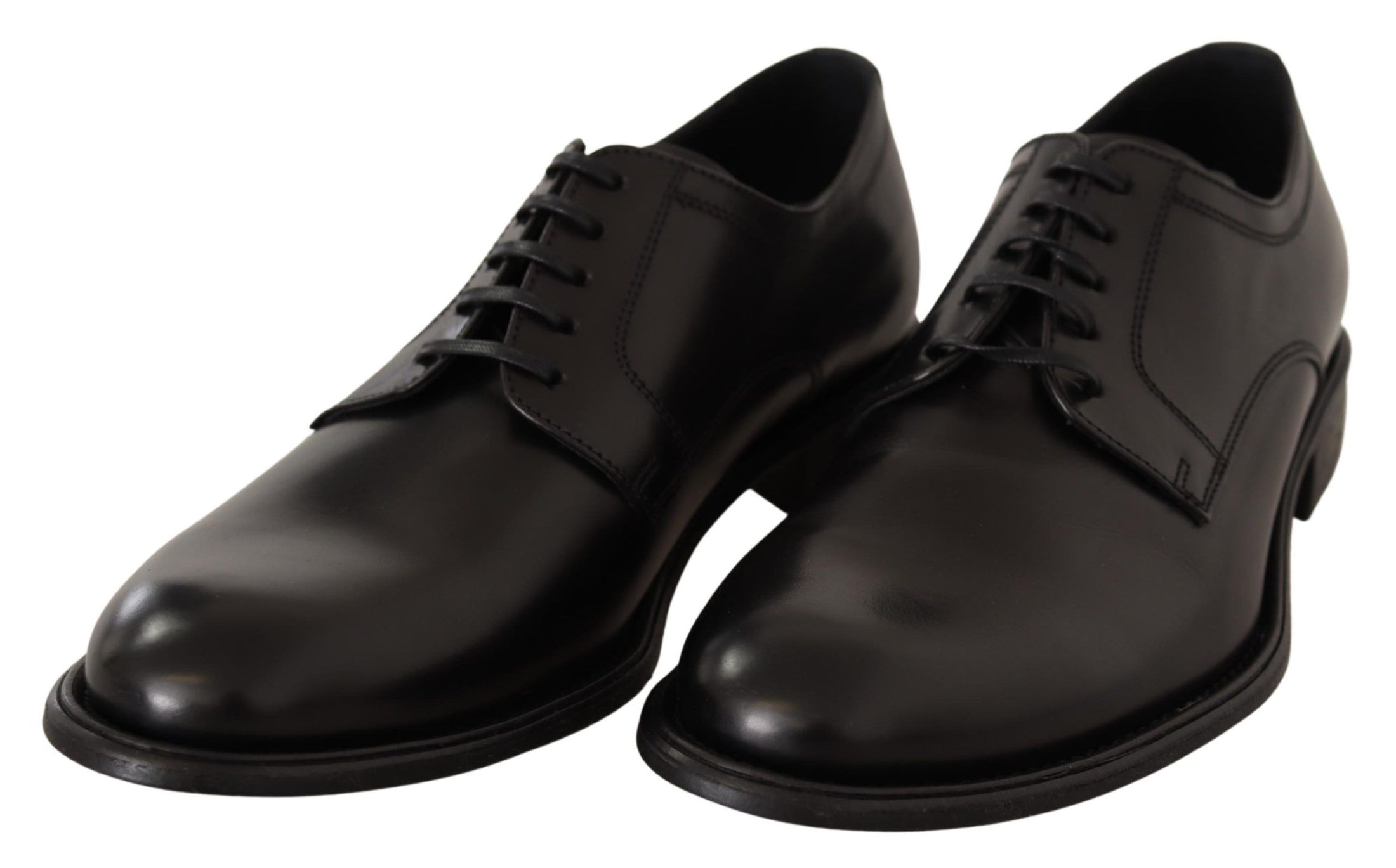 Dolce &amp; Gabbana Elegant formal derby shoes in black leather