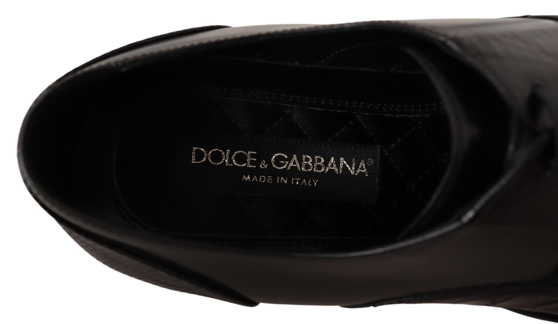 Dolce & Gabbana Elegante schwarze Derby Oxford Wingtips