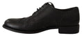 Bild in Galerie-Betrachter laden, Dolce & Gabbana Elegante Schwarze Leder Derby Wingtip Schuhe
