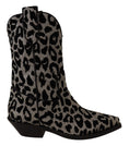 Load image into Gallery viewer, Dolce & Gabbana Elegante Stiefel mit Leopardenmuster und mittlerer Wade
