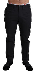 Load image into Gallery viewer, Dolce & Gabbana Elegant black trousers made of stretch cotton
