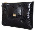 Load image into Gallery viewer, Dolce & Gabbana Exotic Leather Black Wrist Wallet
