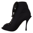 Load image into Gallery viewer, Dolce & Gabbana Elegante Stiefel mit offener Spitze und Absatz
