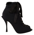 Load image into Gallery viewer, Dolce & Gabbana Elegante Stiefel mit offener Spitze und Absatz
