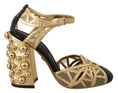 Load image into Gallery viewer, Dolce & Gabbana Elegante kristallbesetzte Leder Pumps
