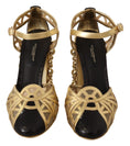 Load image into Gallery viewer, Dolce & Gabbana Elegante kristallbesetzte Leder Pumps
