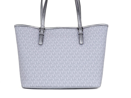 Michael Kors Jet Set Girls Print Medium Signature PVC Carryall Shoulder Tote Handtasche (Bright White Multi)