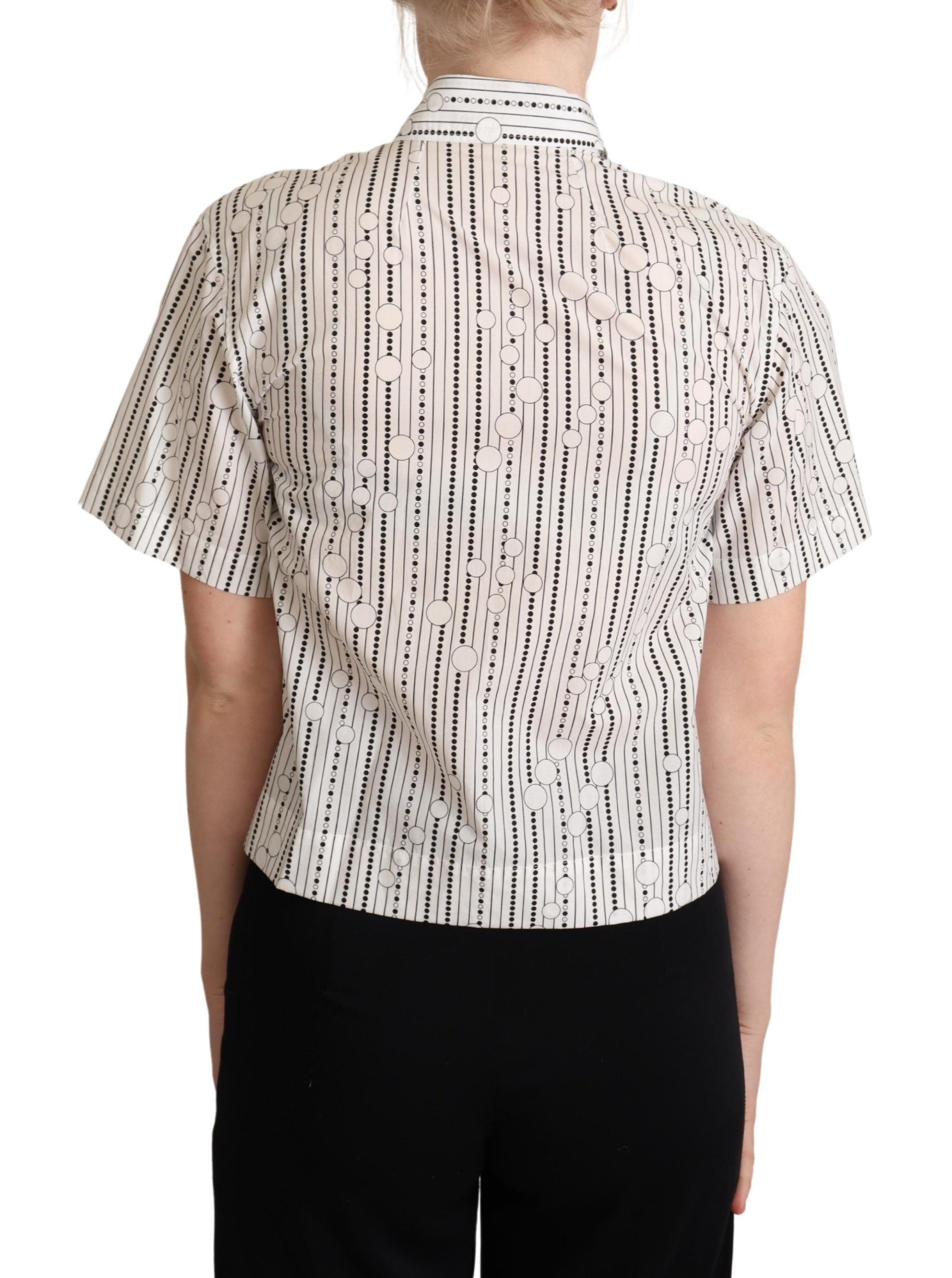 Dolce & Gabbana Geometrisch elegantes Poloshirt mit Kragen