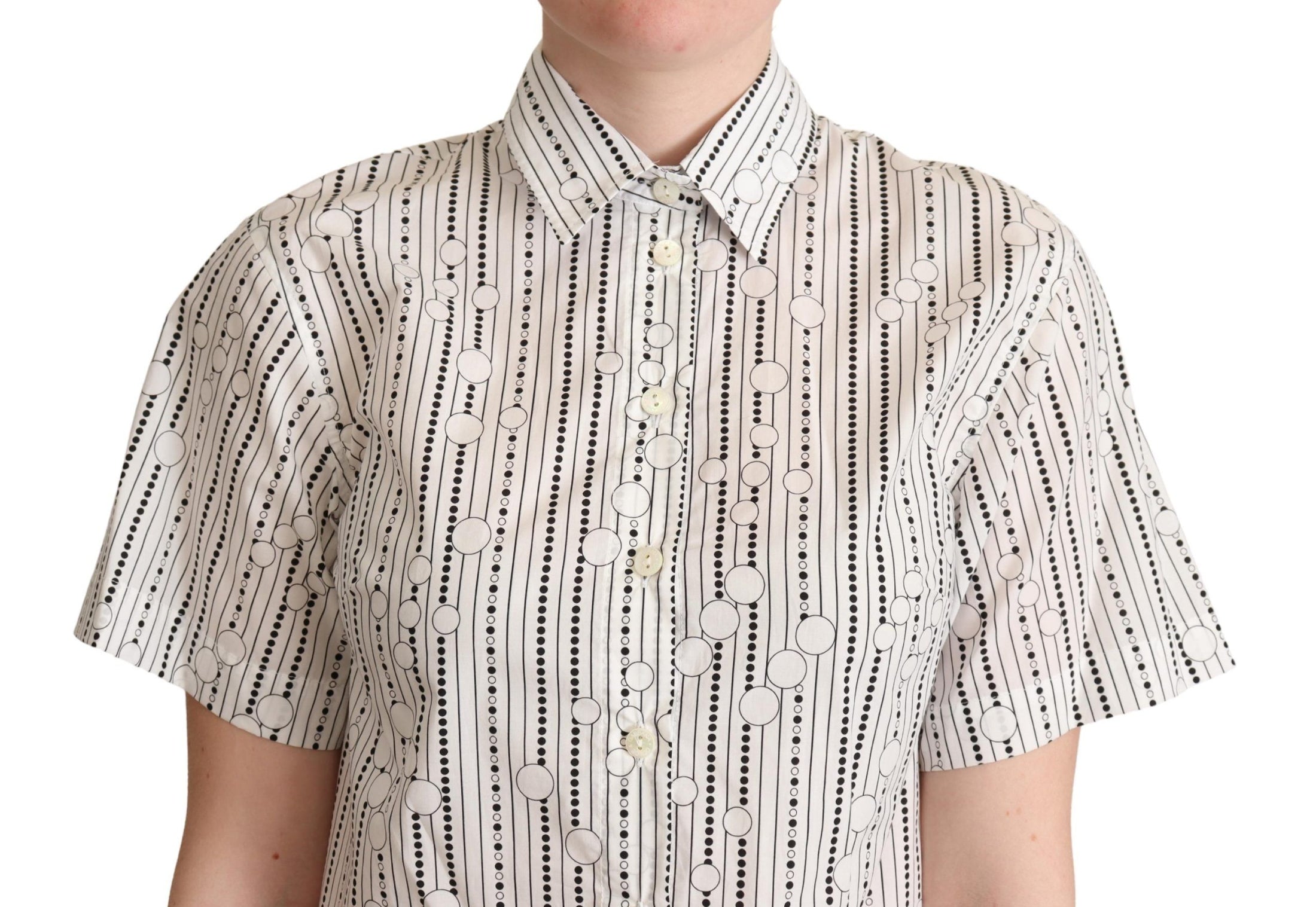 Dolce & Gabbana Geometrisch elegantes Poloshirt mit Kragen