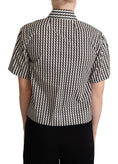 Load image into Gallery viewer, Dolce & Gabbana Elegant black and white patterned cotton polo
