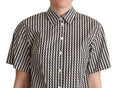 Load image into Gallery viewer, Dolce & Gabbana Elegant black and white patterned cotton polo
