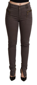 Load image into Gallery viewer, PLEIN SUD Chic brown slim-fit skinny jeans
