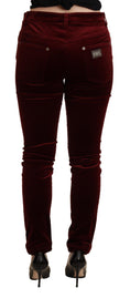 Load image into Gallery viewer, Dolce & Gabbana Exquisite Burgundy Skinny Pants
