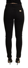 Load image into Gallery viewer, Dolce & Gabbana Elegant black skinny jeans with a medium waist
